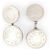 Hermès VINTAGE HERMES SADDLE NAILS SOLID SILVER 925 CUFFLINKS Silvery