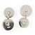 Hermès VINTAGE HERMES SADDLE NAILS SOLID SILVER 925 CUFFLINKS Silvery - view 5