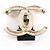 Chanel COCO Mark Brosche Golden Metallisch - Ansicht 3