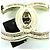 Chanel COCO Mark Brosche Golden Metallisch - Ansicht 8