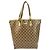 Borsa a Spalla Gucci GG Crystal Tote Beige Marrone