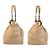 Gucci Bamboo Diamante Canvas Leder Tote Braun Beige - Ansicht 7