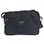 Bolsa de ombro Prada em nylon tessuto com logo triangular Preto