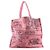 Christian Dior Dioriviera Tote Bag aus rosa Canvas Pink