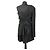 Saint Laurent One-Shoulder Mini Kleid Schwarz