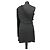 Saint Laurent One-Shoulder Mini Kleid Schwarz - Ansicht 2