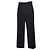 Jacquemus schwarze Wollhose mit weitem Bein