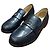 Chanel Navy Leder CC Slipper Marineblau