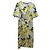 Vestido midi Dolce & Gabbana estampado de limón blanco y amarillo Multicolor