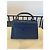 Borsa Gucci Padlock in pelle blu navy - vista 2