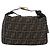 Borsa a mano Vanity in tela Zucca FENDI nera marrone oro Auth ARZ429 Nero D'oro - vista 2
