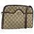 Gucci Borsa a Spalla GG Supreme PVC Beige Oro Auth ka3220 D'oro