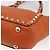 Bolso de mano de cuero Valentino con tachuelas 2 en 1 dorado naranja marrón Auth BA11416 - vista 16