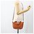 Bolso de mano de cuero Valentino con tachuelas 2 en 1 dorado naranja marrón Auth BA11416 - vista 23