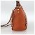 Bolso de mano de cuero Valentino con tachuelas 2 en 1 dorado naranja marrón Auth BA11416 - vista 4