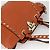 Bolso de mano de cuero Valentino con tachuelas 2 en 1 dorado naranja marrón Auth BA11416 - vista 6
