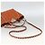 Bolso de mano de cuero Valentino con tachuelas 2 en 1 dorado naranja marrón Auth BA11416 - vista 9