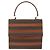 Céline Bolsa de mão em lona Macadam CELINE em couro PVC marrom dourado Auth 174439 - vista 2