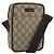 Borsa a Spalla GG Supreme PVC Beige Argento di GUCCI 122754 Auth ARZ682A