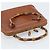 Borsa a mano Gucci Bamboo in pelle marrone oro 000 2058 0290 Auth bs33974 D'oro - vista 6