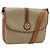 Céline Borsa a Spalla Circolare in Tela Macadam CELINE PVC Beige Oro Auth ARZ313 D'oro
