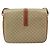 Céline Borsa a Spalla Circolare in Tela Macadam CELINE PVC Beige Oro Auth ARZ313 D'oro - vista 3