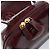Mochila CARTIER Couro envernizado Vermelho Ouro Auth bs33722 Dourado - vista 18
