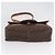 Céline Sac à épaule en toile Macadam CELINE en cuir PVC marron doré Auth 173698A - vue 9