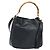 Borsa a Spalla in Pelle Gucci Bamboo 2way Nera Oro 001 0166 1638 Auth BA11278 Nero D'oro