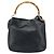 Borsa a Spalla in Pelle Gucci Bamboo 2way Nera Oro 001 0166 1638 Auth BA11278 Nero D'oro - vista 2