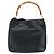 Borsa a Spalla in Pelle Gucci Bamboo 2way Nera Oro 001 0166 1638 Auth BA11278 Nero D'oro - vista 3