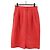 Falda Christian Dior de cuero rojo CC Auth am10735 Roja