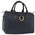 Borsa a mano in tela Trotter Christian Dior in PVC e pelle blu navy Auth BA11379A