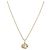 Collana Christian Dior metallo tono oro Auth BA11483