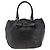 Borsa Tote in Pelle Valentino Nera Oro Auth BA11469 Nero D'oro - vista 13