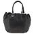 Borsa Tote in Pelle Valentino Nera Oro Auth BA11469 Nero D'oro - vista 2