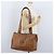 Borsa tote MCM Logogram Vicetos PVC Marrone Oro Auth BA10940 D'oro - vista 23