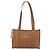 Borsa tote MCM Logogram Vicetos PVC Marrone Oro Auth BA10940 D'oro - vista 3