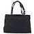 Bolsa Tote Gancini de Nylon Preta e Prata da Salvatore Ferragamo Auth BA11280 Preto - vista 3