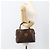Céline Borsa a mano in tela Macadam CELINE in pelle PVC marrone oro Auth BSZ166 D'oro - vista 21
