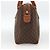 Céline Borsa a mano in tela Macadam CELINE in pelle PVC marrone oro Auth BSZ166 D'oro - vista 4