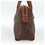 Céline Borsa a mano in tela Macadam CELINE in pelle PVC marrone oro Auth BSZ166 D'oro - vista 5