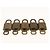LOUIS VUITTON Set di 5 Lucchetti in Metallo Dorato LV Auth 167124 D'oro - vista 5