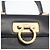 Borsa a mano Gancini in pelle blu navy e oro Auth BSZ342 di Salvatore Ferragamo D'oro - vista 14