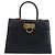 Borsa a mano Gancini in pelle blu navy e oro Auth BSZ342 di Salvatore Ferragamo D'oro - vista 2