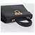 Borsa a mano Gancini in pelle blu navy e oro Auth BSZ342 di Salvatore Ferragamo D'oro - vista 6