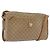 Céline Borsa a Spalla in Tela Macadam CELINE Beige Oro Auth bs33904 D'oro
