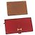 Hermès Portafoglio HERMES in pelle 2 pezzi marrone rosso Auth bs33891
