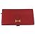 Hermès Portafoglio HERMES in pelle 2 pezzi marrone rosso Auth bs33891 - vista 2