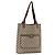 Borsa tote Gucci GG Supreme Web Sherry Line in PVC beige e oro 39 02 003 Auth kk643 D'oro